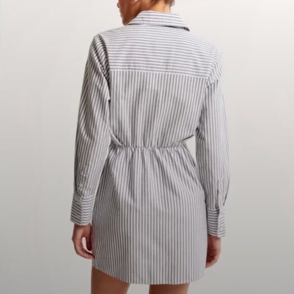 NWT - Abercrombie & Fitch Striped Mini Dress - Blue & White - Women's Large - Picture 3 of 6